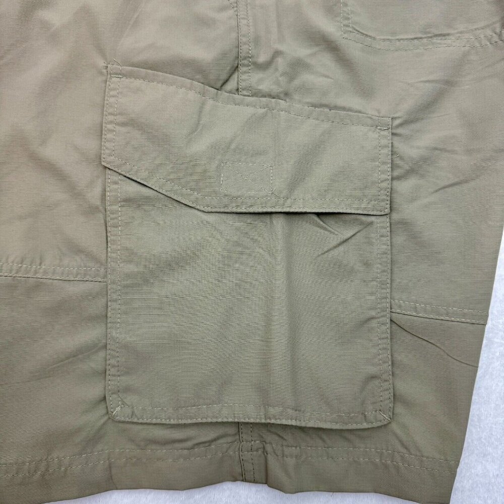 Columbia Sportswear Lightweight Nylon Belted Sport Shorts Men 42 Beige - Picture 9 of 11
